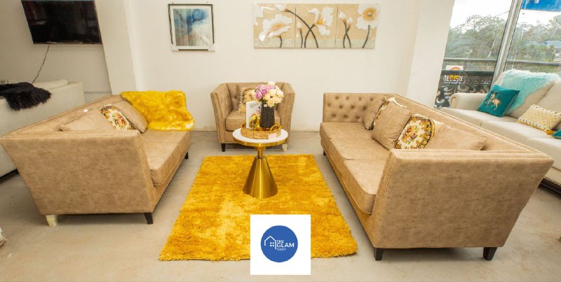 Vintage Brown Sofa Set