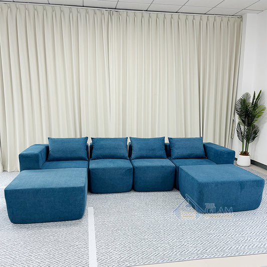 Modern Modular Compressed Sofa