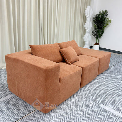 Brown Modular Sofa