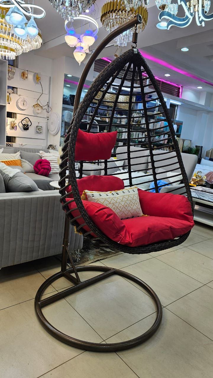 Single Leisure Swing: Rattan Hammock Chair